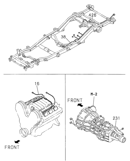 Honda 8-97201-410-0 Wire Harness, Transmission