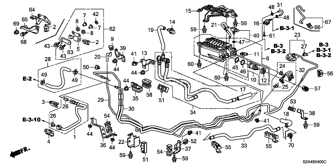 Honda 91597-SZA-A01 Clamp B, Fuel Pipe