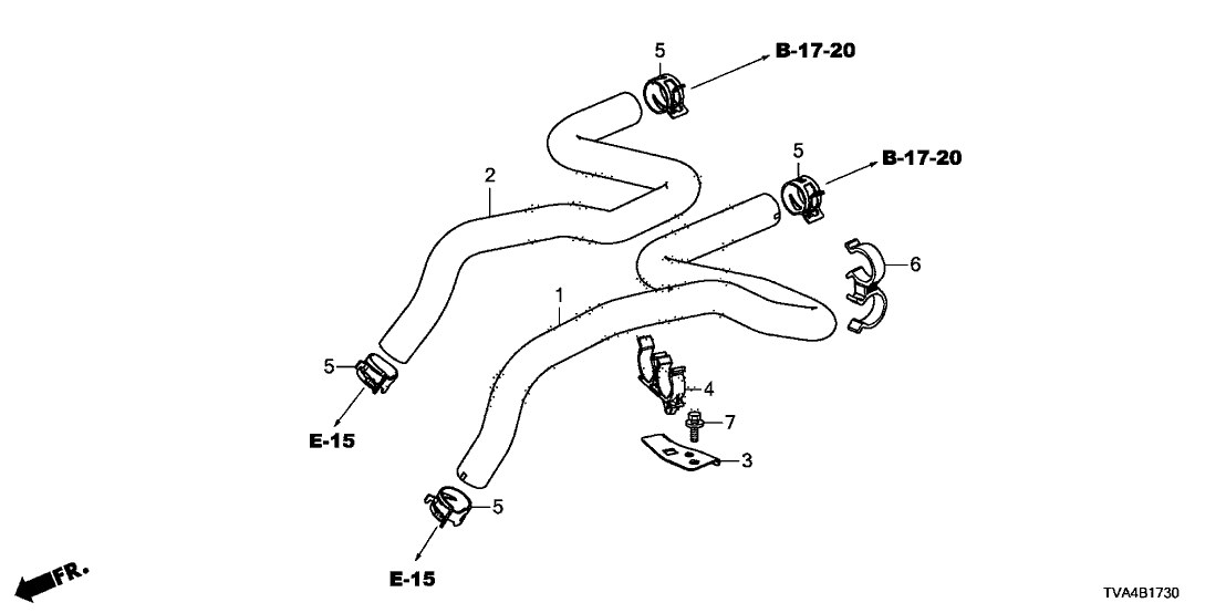 Honda 79751-TVA-A00 Stay, Heater Hose