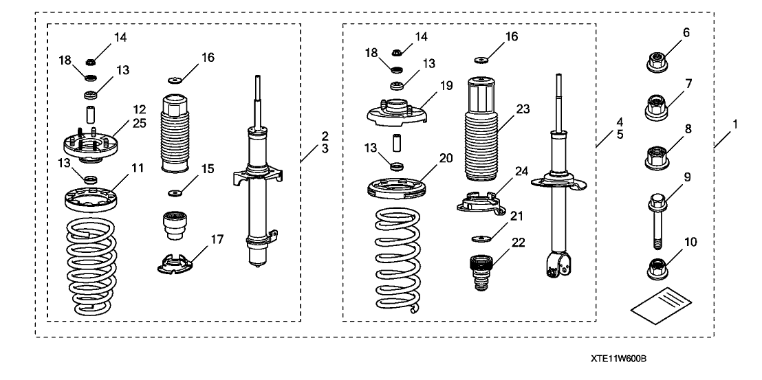 Honda 51675-TA0-A01 Base, Right Front Shock Absorber Mounting