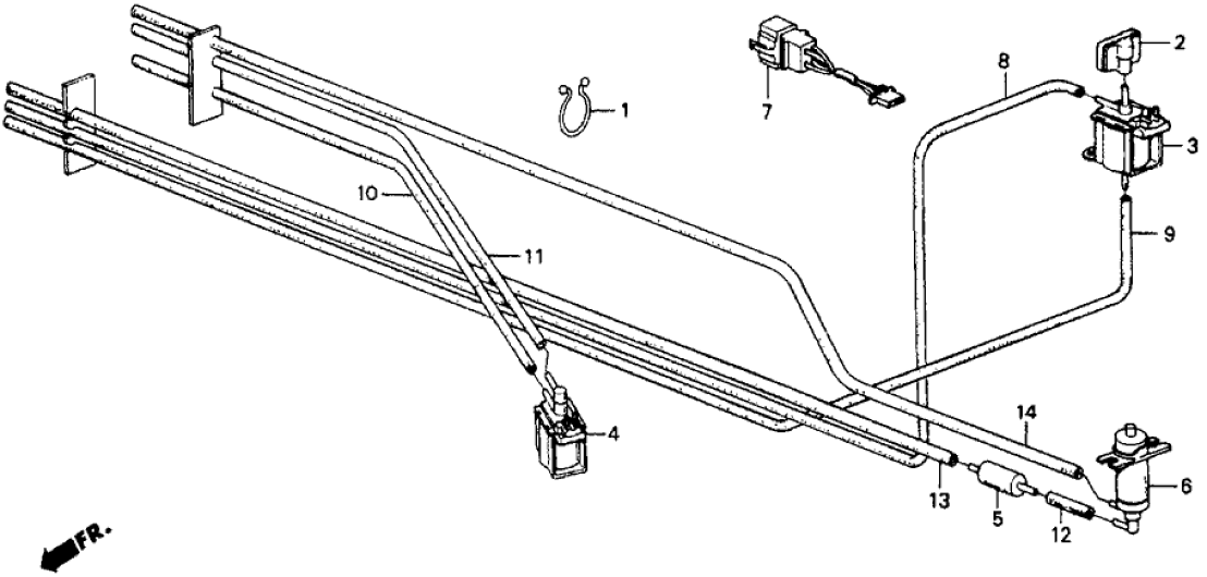 Honda 17916-PE1-681 Clip, Tube (29+1)