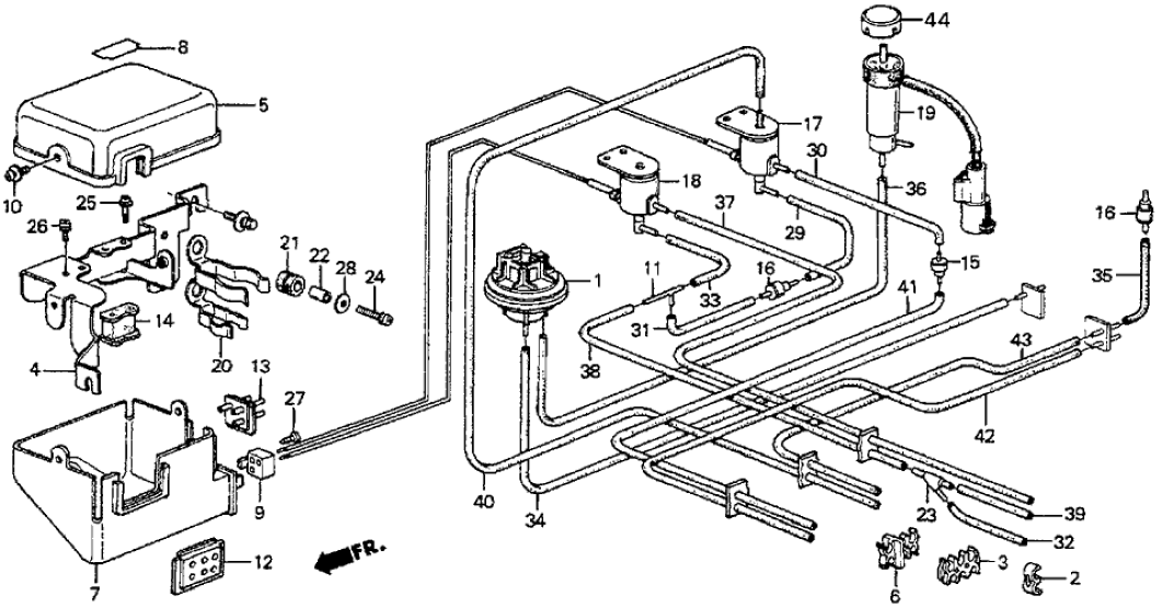 Honda 18727-PC7-681 Label, Control Box (No.2)