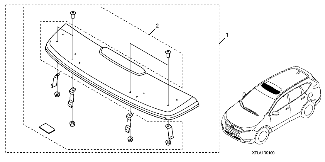 Honda 08R01-TLA-100R1 Hardware Kit