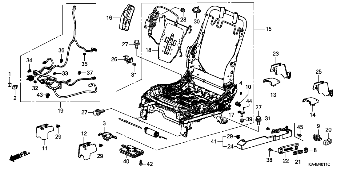 Honda 91541-TR0-003 Clip A, Holder Band Harness (129MM)