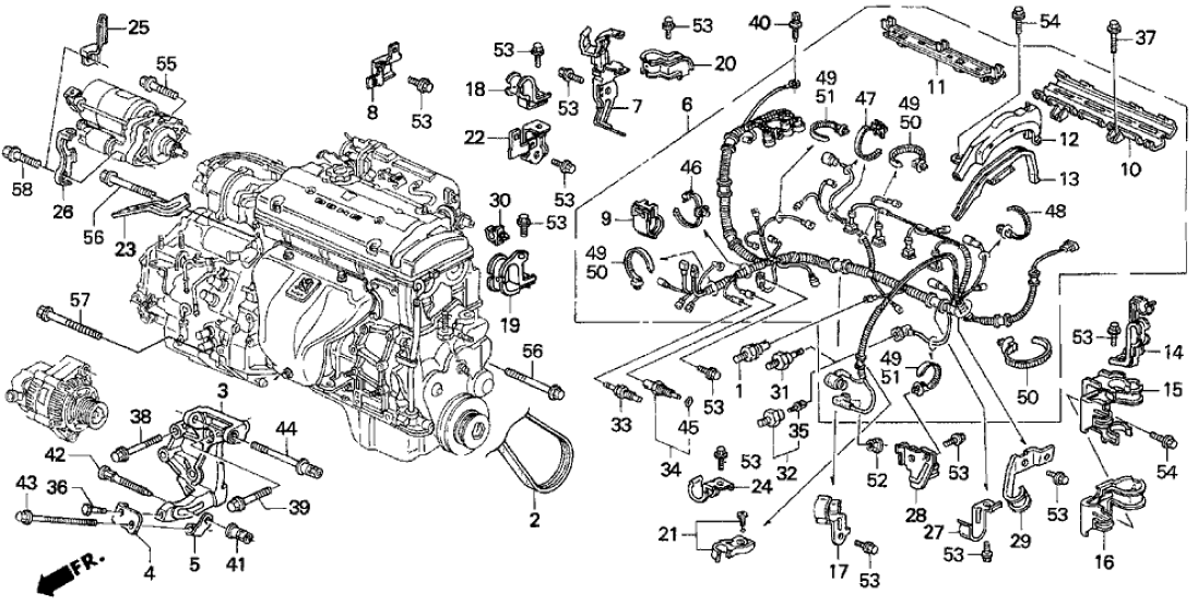 Honda 32747-P13-003 Clamp G, Engine Wire Harness