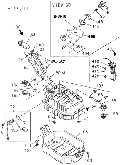 Honda 8-97045-913-1 Protector, Fuel Tank