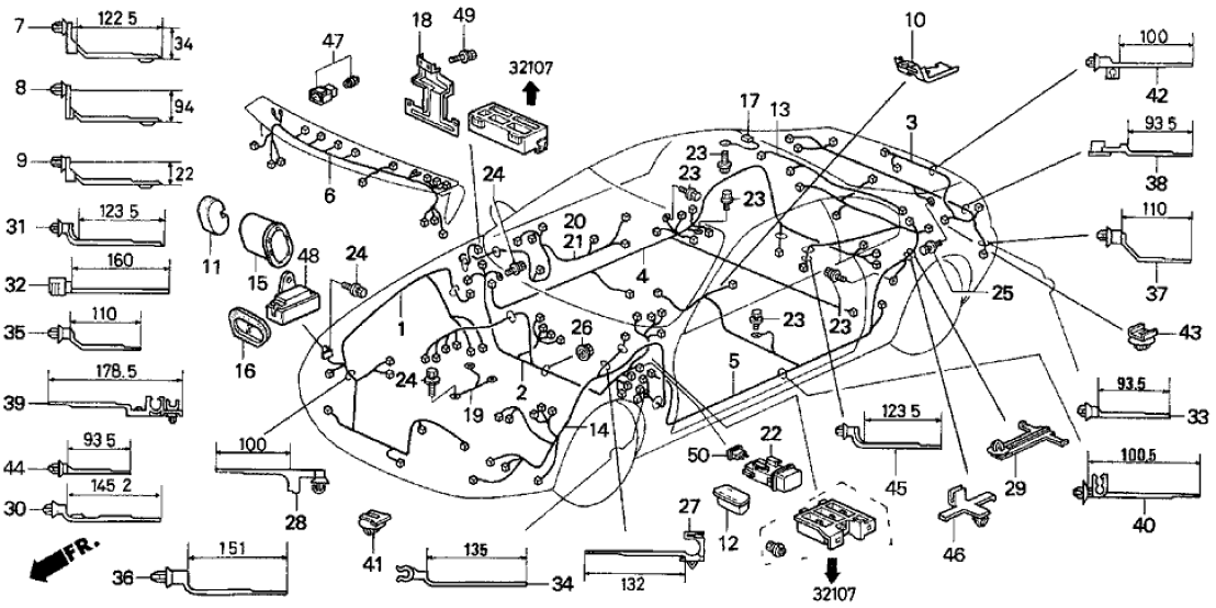 Honda 32302-SS0-A00 Bracket, Assistant Connector Holder
