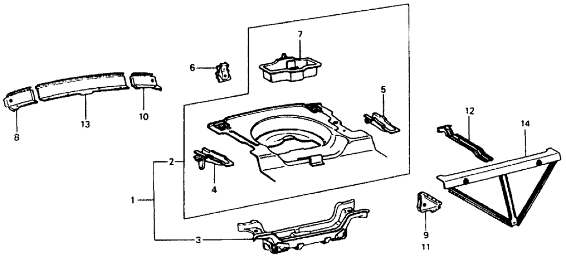 Honda 04724-647-670Z Floor, RR.