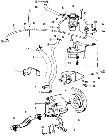 Honda 18669-634-670 Clamp, Delay Valve