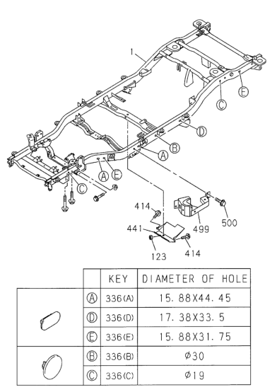 Honda 8-97252-217-1 Bracket, R. Safety Crush Cage