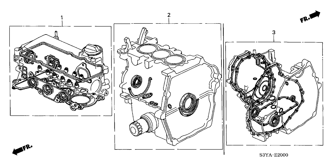 Honda 06111-PHM-010 Gasket Kit, Cylinder Block