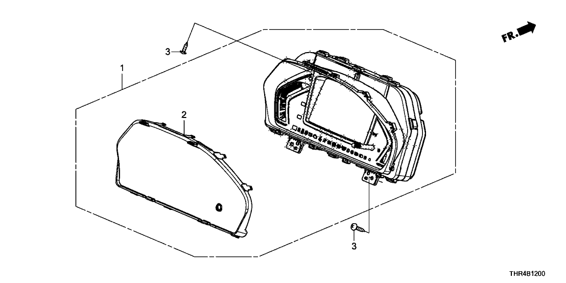 Honda 78100-THR-AK1 Meter Assembly, Combination (Rewritable)