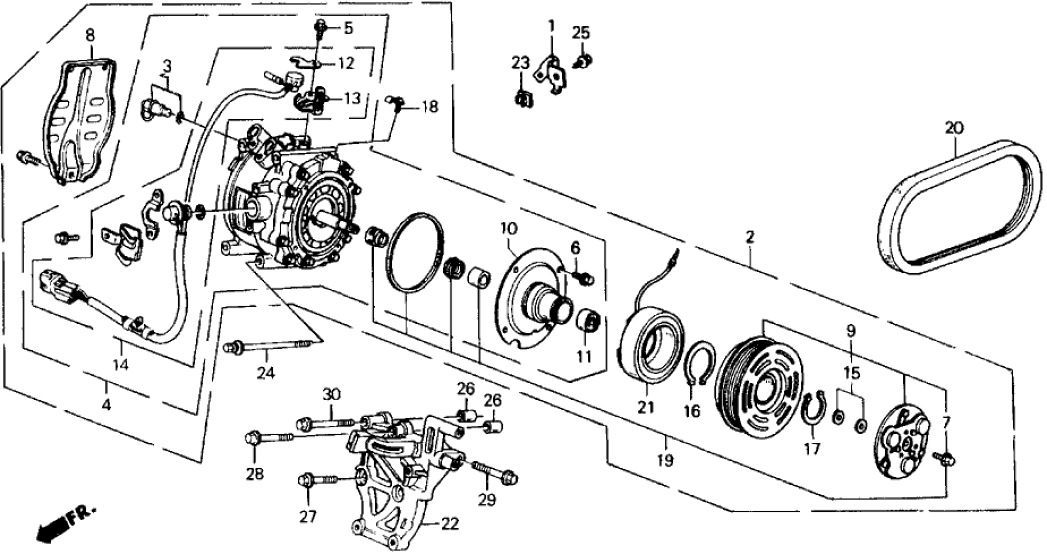 Honda 38903-PK3-A01 Boss, FR.