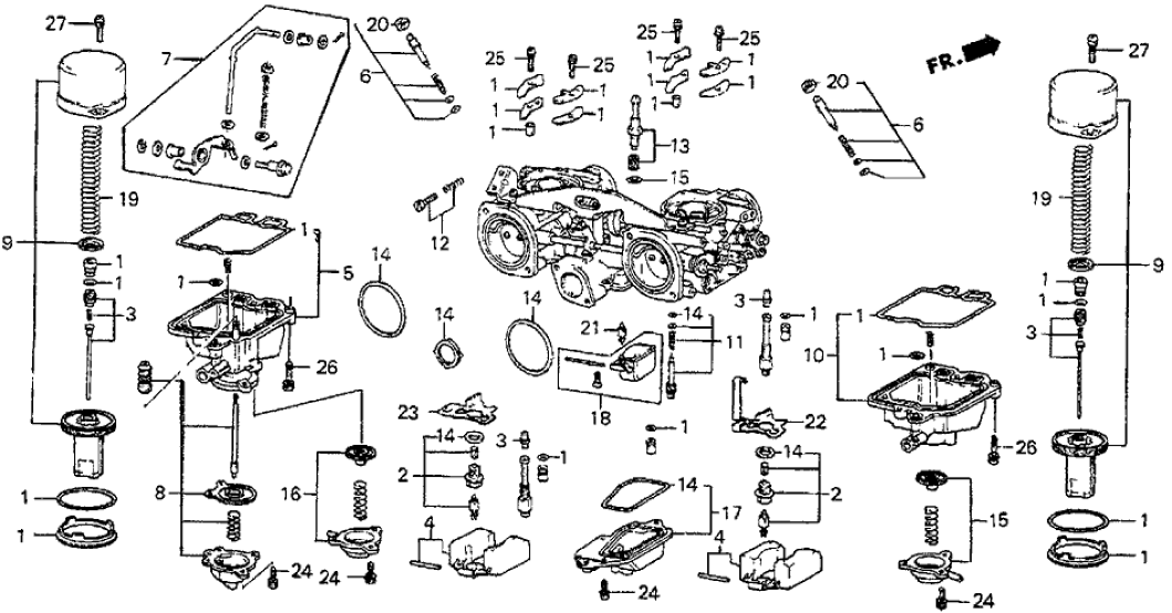 Honda 16045-PC6-005 Chamber Set, Float