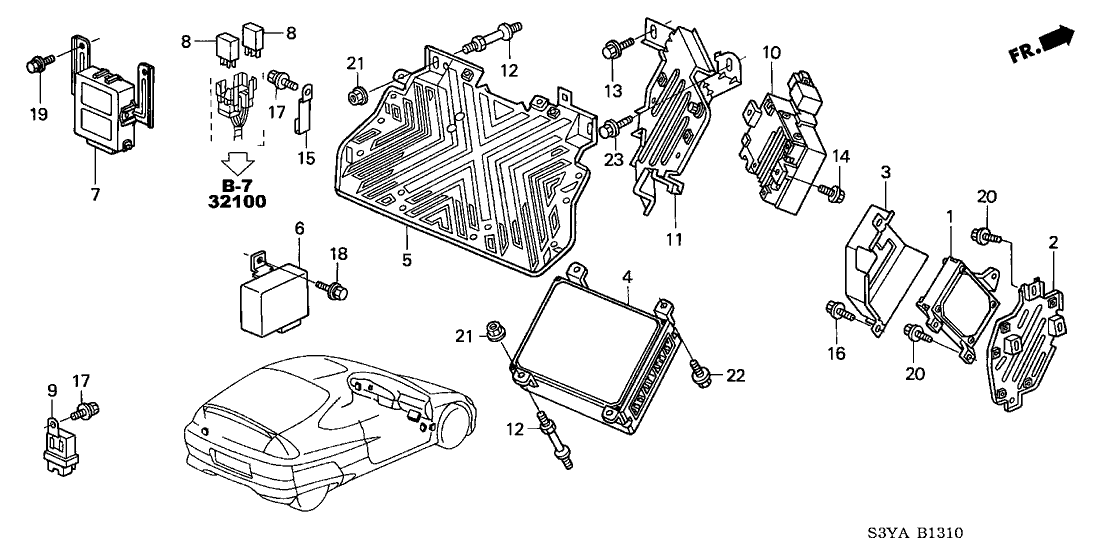 Honda 28100-PHM-A03 Control Unit, AT