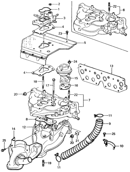 Honda 16210-PA6-010 Insulator, Carburetor