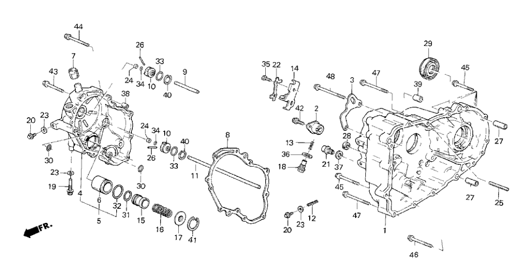 Honda 21211-PF0-000 Case, Transmission