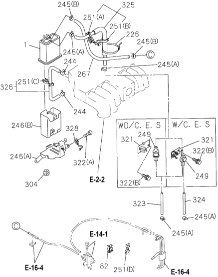 Honda 8-94486-835-0 Clip, Rubber Hose (ID 20 & 16.5)