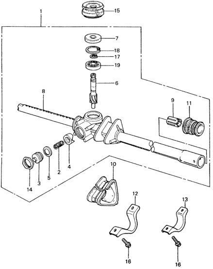 Honda 53040-SA0-671 Box, Steering Gear