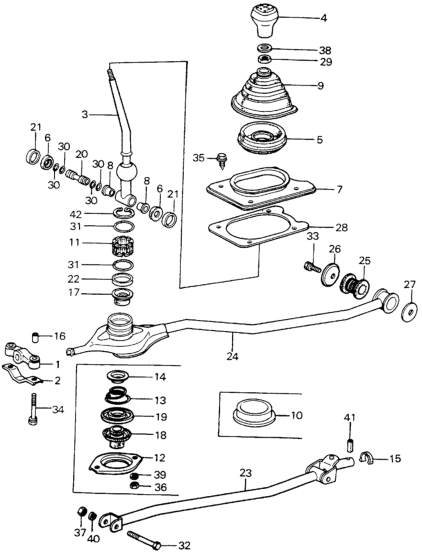 Honda 54101-SA0-000 Lever, Change