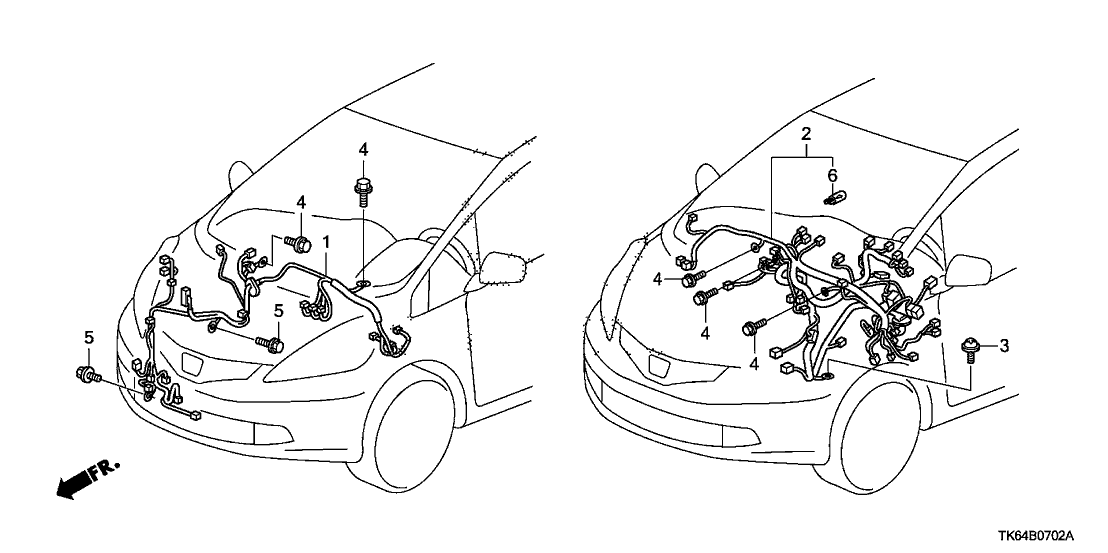 Honda 32117-TK6-A01 Wire Harness, Instrument