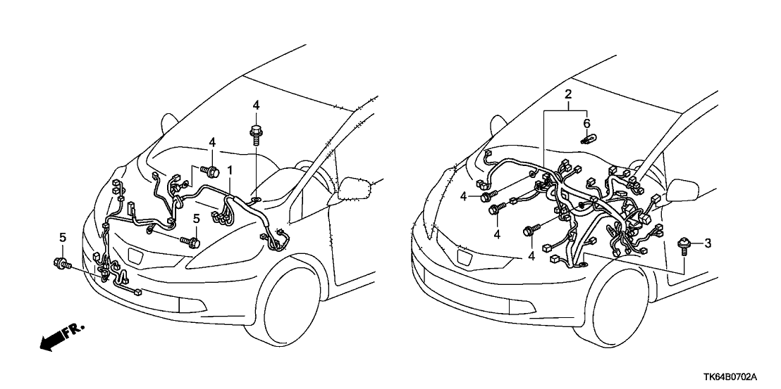 Honda 32117-TK6-A61 Wire Harness, Instrument