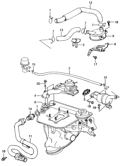 Honda 18760-PA5-662 Valve Assy., Air Suction