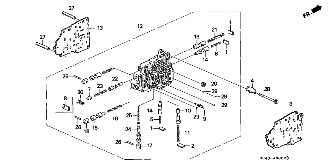 Honda 27758-P24-J00 Spring, Servo Control Valve