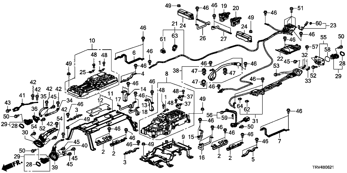 Honda 1F240-5WP-A01 Cable Comp