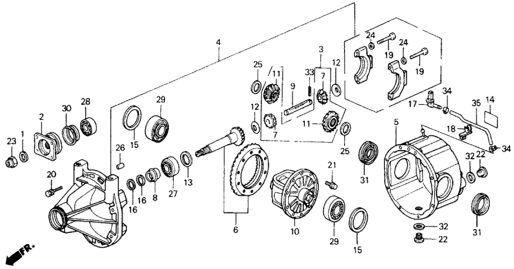 Honda 41120-PH8-900 Carrier Set, Differential