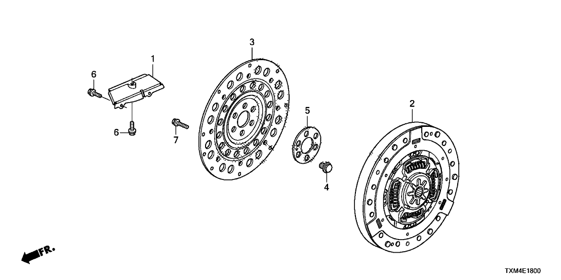 Honda 26251-5WL-A00 Plate, Drive