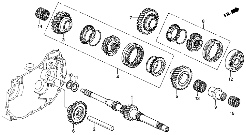 Honda 23442-P20-A01 Gear Set, Mainshaft Third