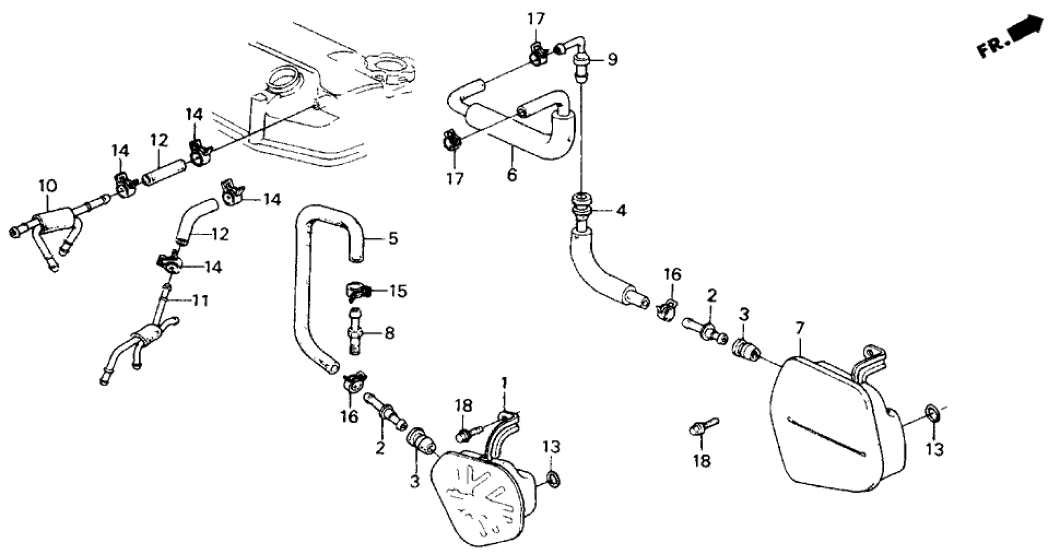 Honda 11856-PM6-000 Tube, PCV