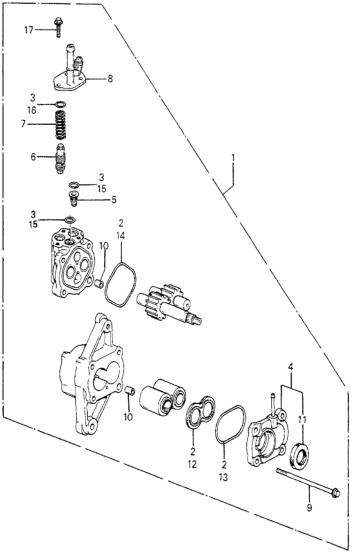 Honda 56250-PC1-000 Cover, FR. Oil Pump