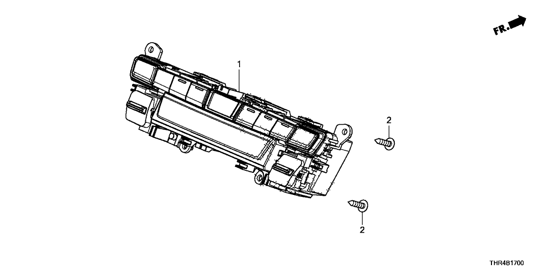 Honda 79600-THR-A45ZB Control Assembly, Automatic Air Conditioner (Graphite Gun Metallic)