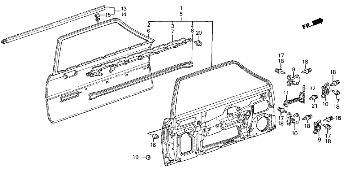 Honda 75110-SB3-660ZZ Panel, R. Door