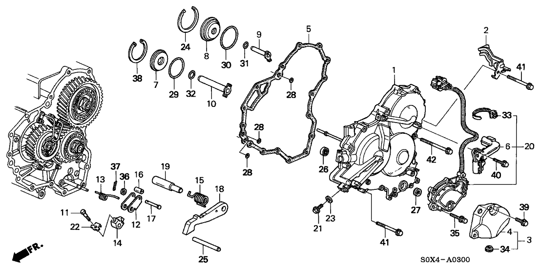 Honda 21721-P7X-000 Cover, Position Sensor