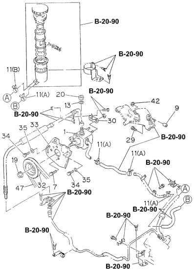 Honda 8-97104-020-0 Pump Assy., Oil Power Steering