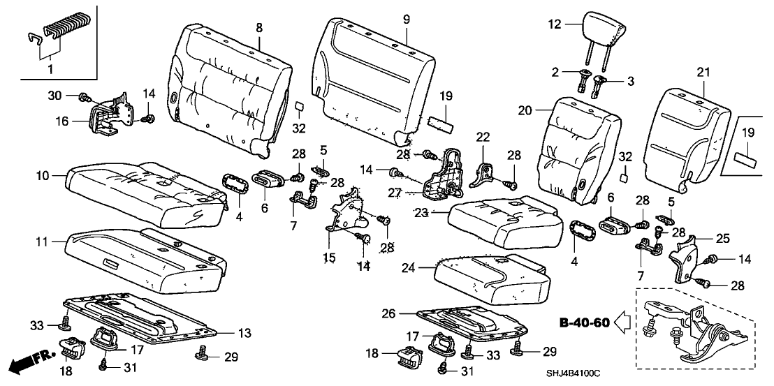 Honda 90666-SA7-003F5 Clip, Trim (5MM) *G64L* (OLIVE)