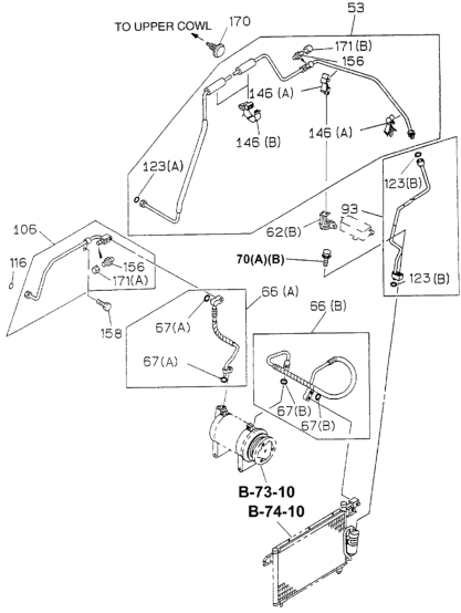 Honda 8-97107-494-1 Pipe, Air Conditioner Receiver