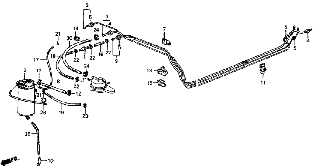 Honda 17700-SB2-030 Pipe, Fuel Feed