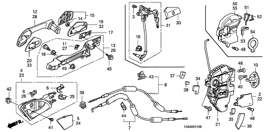 Honda 72617-TA0-A00 Seal