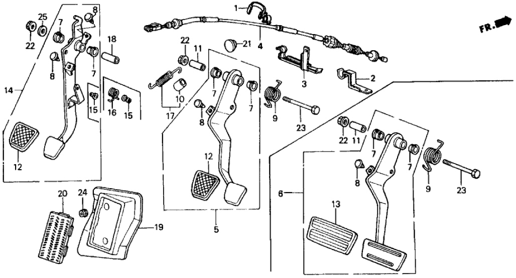 Honda 46900-SH3-A42 Pedal Assy., Clutch