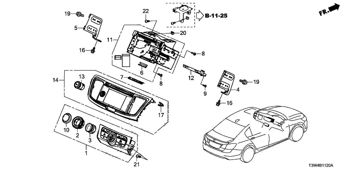 Honda 39540-T3W-A91RM Odmd Navigation