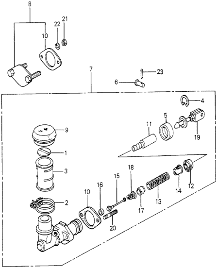 Honda 46921-671-980 Plate, Master Cylinder Hole