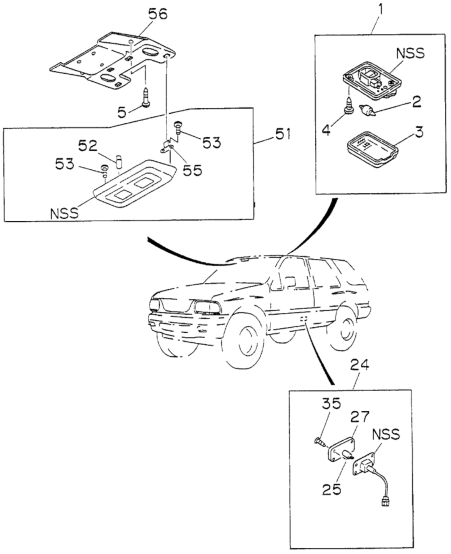 Honda 8-97019-236-1 Lamp, Step