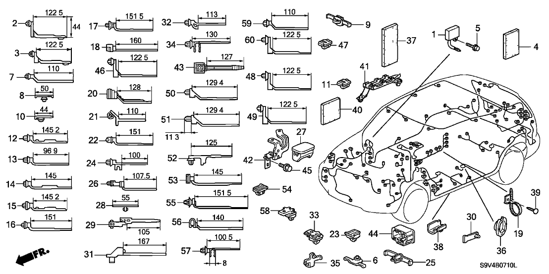 Honda 91558-S0K-A01 Holder, Connector (12P)
