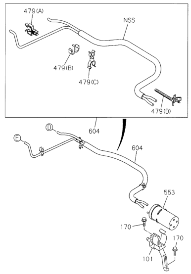 Honda 8-97136-351-2 Hose, Vacuum