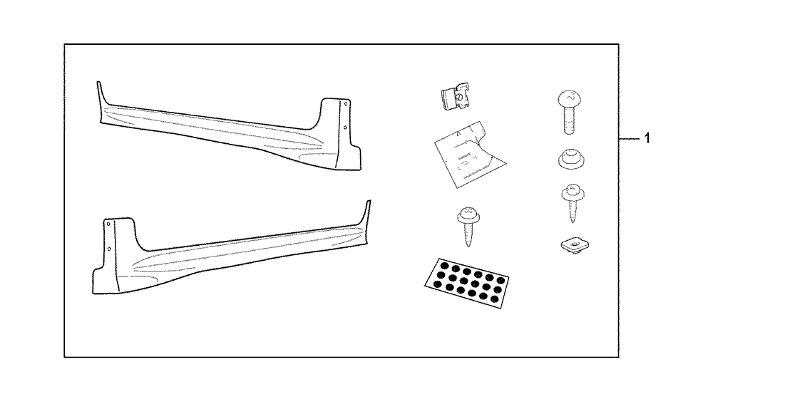 71850-XTK-000ZZ Honda Garnish, L. Side Sill