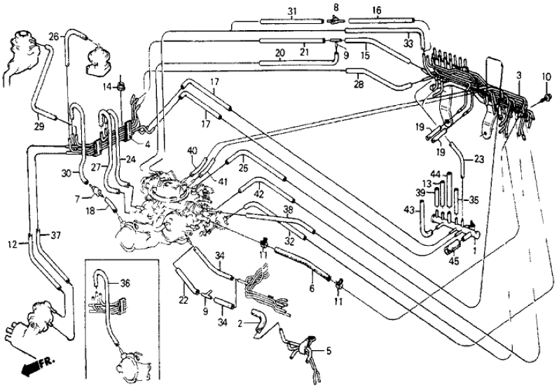 Honda 17400-PE1-696 Pipe A, Install